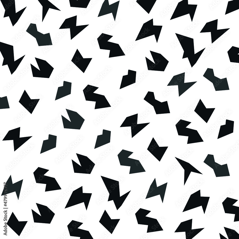 abstract shapes seamless pattern black and white background suitable for cloth printing abstract shapes seamless pattern black and white background suitable for cloth printing