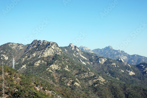 Mt. Bukhansan in Seoul , Korea