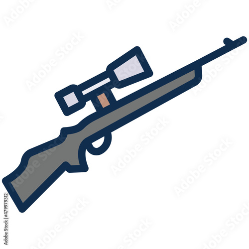 Riffle filled line color icon © Iftachul