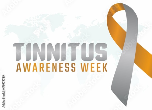 vector graphic of tinnitus awareness week good for tinnitus awareness week celebration. flat design. flyer design.flat illustration.