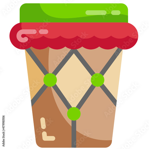 drum flat icon