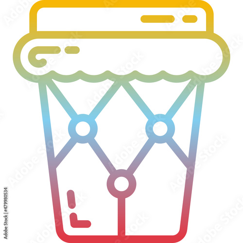drum gradient icon