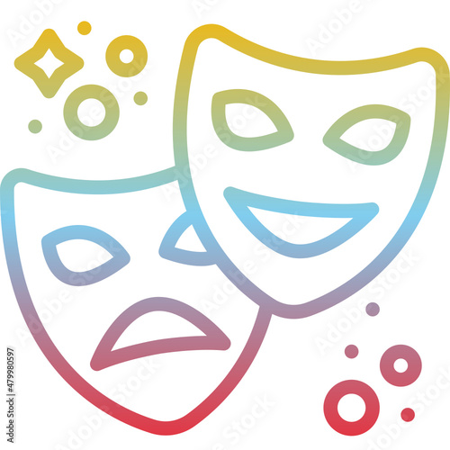 mask gradient icon