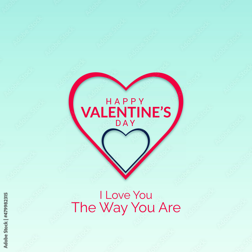 Lovely valentines day hearts style greeting card Free Vector