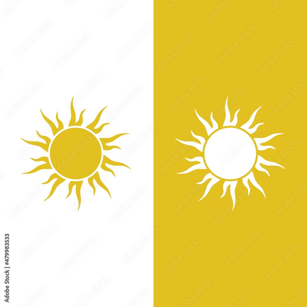 Fototapeta premium Sun Vector illustration Icon Logo
