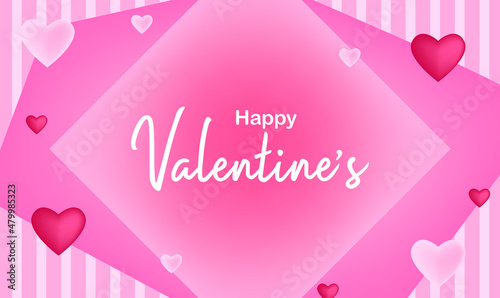 happy valentines day pattern illustration background wallpaper banner template flyer poster event label backdrop modern vector design concept premium color digital card ornamental black gold luxury