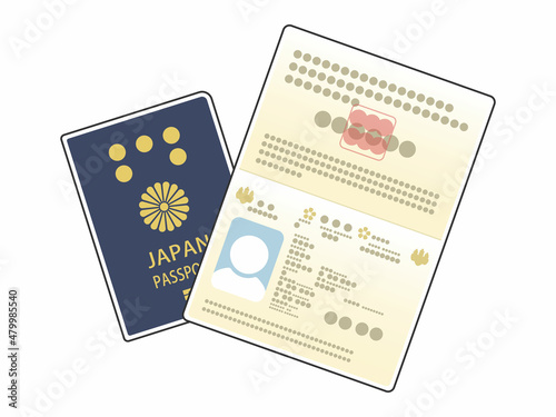 日本国のパスポートのイラスト