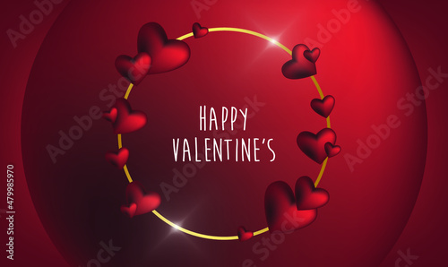 happy valentines day pattern illustration background wallpaper banner template flyer poster event label backdrop modern vector design concept premium color digital card ornamental black gold luxury