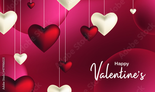 happy valentines day pattern illustration background wallpaper banner template flyer poster event label backdrop modern vector design concept premium color digital card ornamental black gold luxury