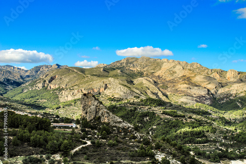 Beautiful landscape of the valley of Guadalest