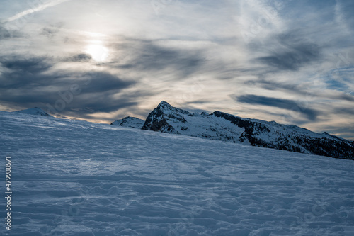 Passo Rolle and the Pale di San Martino. Dolomites in winter. © Nicola Simeoni