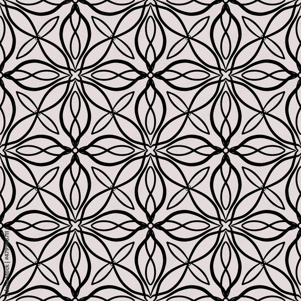Abstract seamless pattern with mosaic motif tile ornamental lace ornament. Texture for print, fabric, textile, wallpaper. Abstract seamless pattern with mosaic motif tile ornamental lace ornament. Texture for print, fabric, textile, wallpaper.