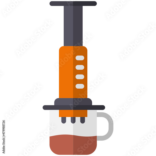 Aeropress flat icon