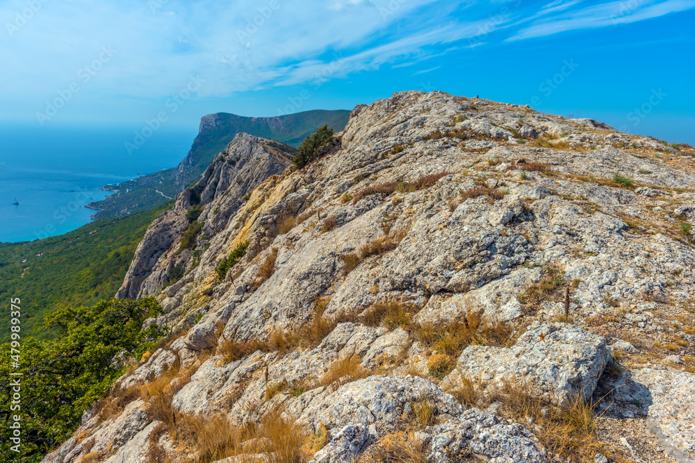 mountains of Crimea with sea view