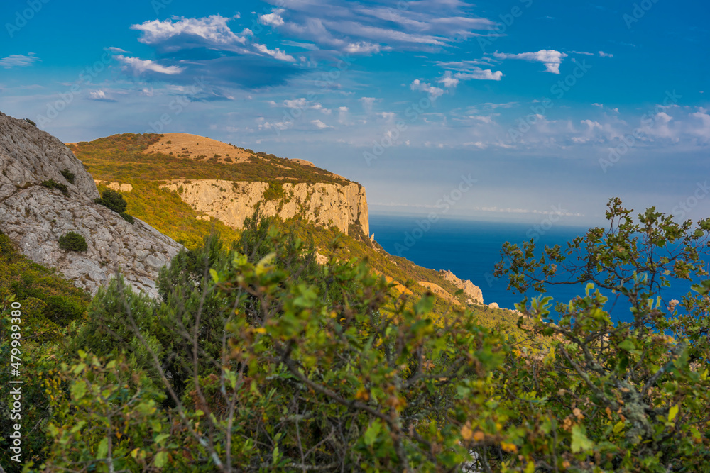 mountains of Crimea with sea view