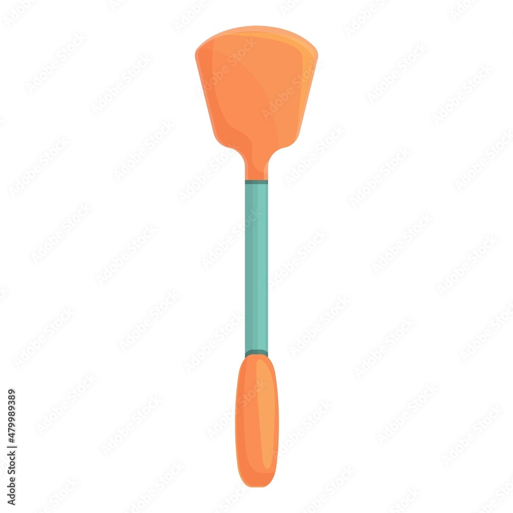 Grill spatula icon cartoon vector. Bbq tool. Food utensil Grill spatula icon cartoon vector. Bbq tool. Food utensil