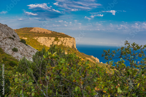 mountains of Crimea with sea view