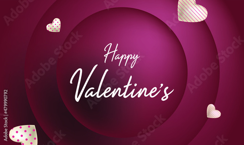 happy valentines day pattern illustration background wallpaper banner template flyer poster event label backdrop modern vector design concept premium color digital card ornamental black gold luxury