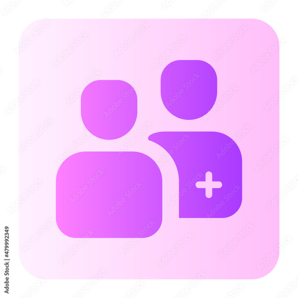 add friend gradient icon add friend gradient icon