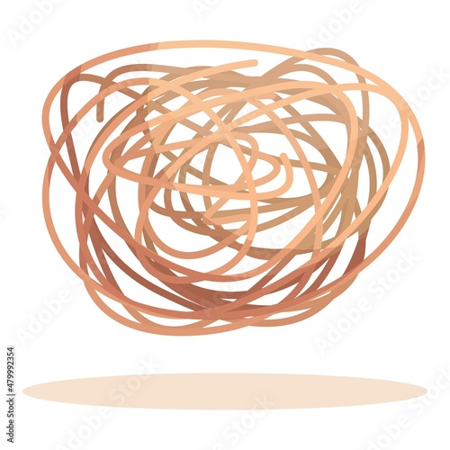 Sand tumbleweed icon cartoon vector. Desert ball. West plant