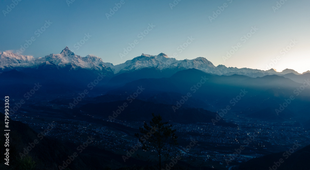Fishtail machapuchare Annapurna Himalaya Mountain Sunrise Fishtail machapuchare Annapurna Himalaya Mountain Sunrise