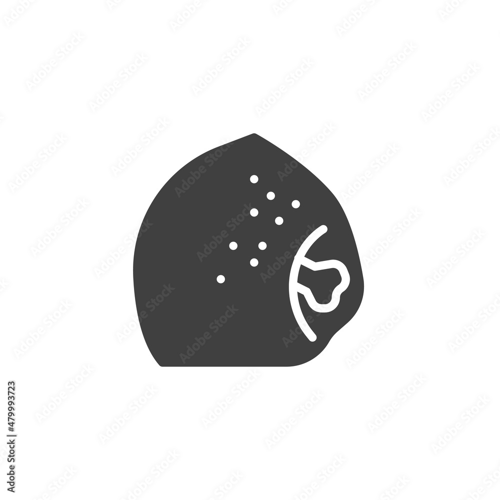 Chicken thigh vector icon Chicken thigh vector icon