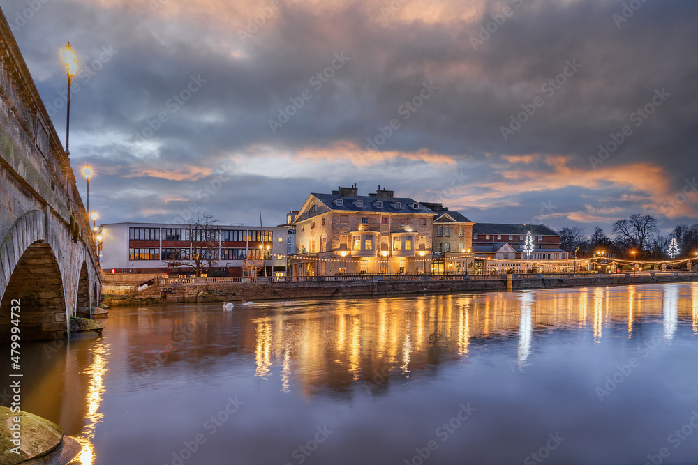 Fototapeta premium Looking across the River Great Ouse in Bedford