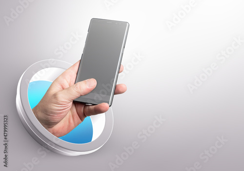 Mobile phone. Cellphone in ...