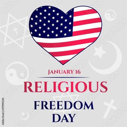 National religious day. USA freedom day.