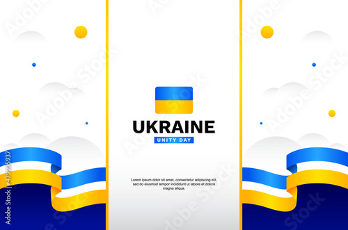 Ukraine Unity Day Event Background to Poster