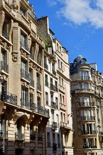 Paris  France - july 8 2021 : the Raynouard street © PackShot