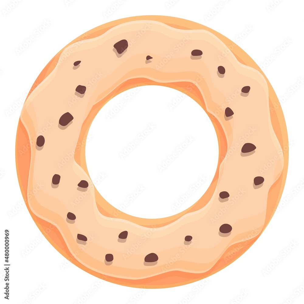 Donut icon cartoon vector. Sweet dessert. Sugar food Donut icon cartoon vector. Sweet dessert. Sugar food