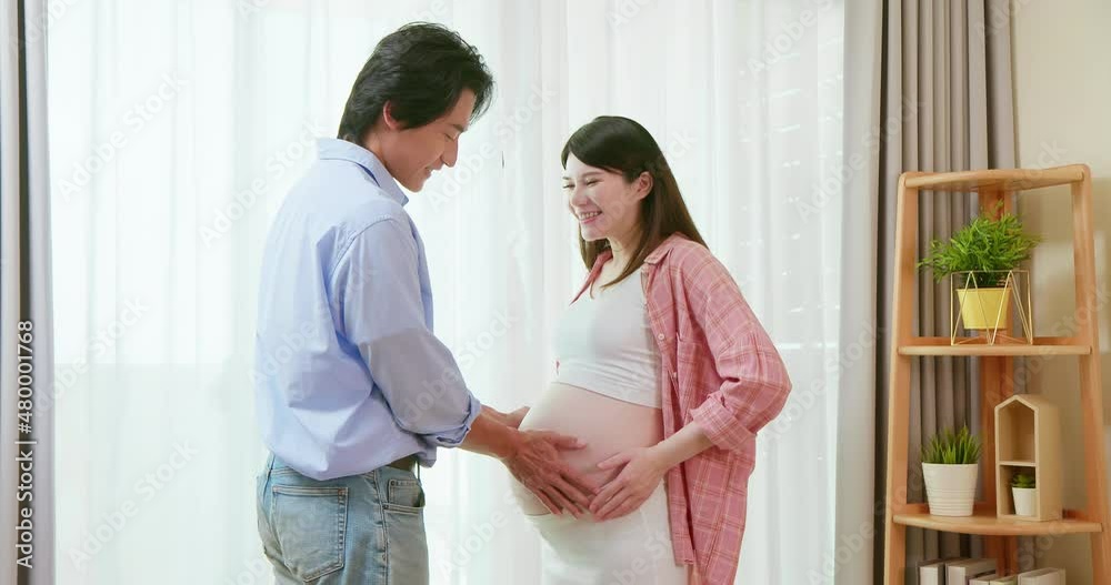 asian pregnant couple feel love asian pregnant couple feel love