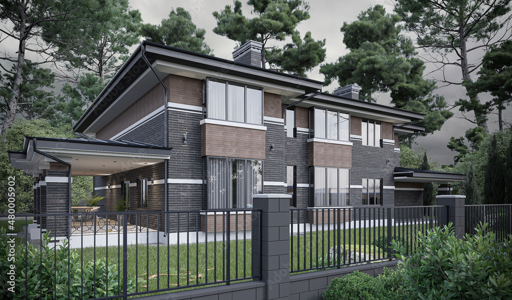Wright style house. Beautiful landscape and wonderful outlook. Located in a picturesque area. Suitable for the modern elegant family. Wright style house. Beautiful landscape and wonderful outlook. Located in a picturesque area. Suitable for the modern elegant family.