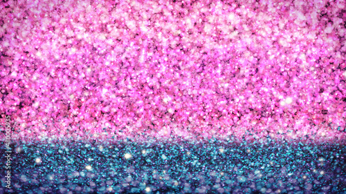 Glamour background with shiny blue and pink particles