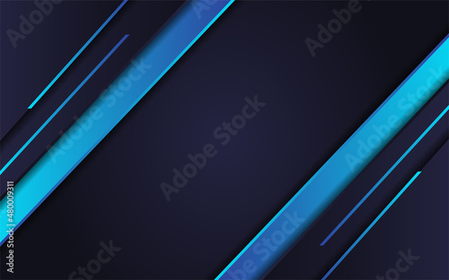 Modern abstract dark blue background with line and shiny effect illustration. suit for business, corporate, banner, backdrop and much more.