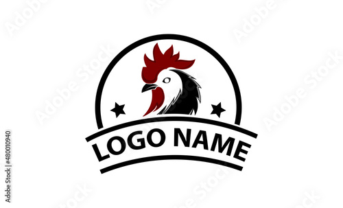 chicken logo design vector template, creative logo brand