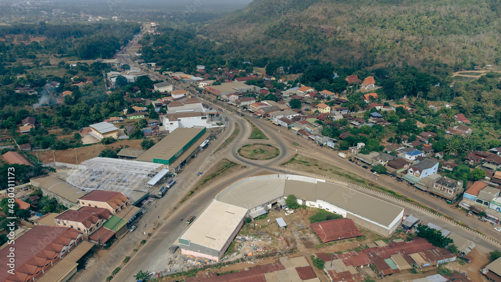 Aerial View by Drone Pakse Aerial View by Drone Pakse
