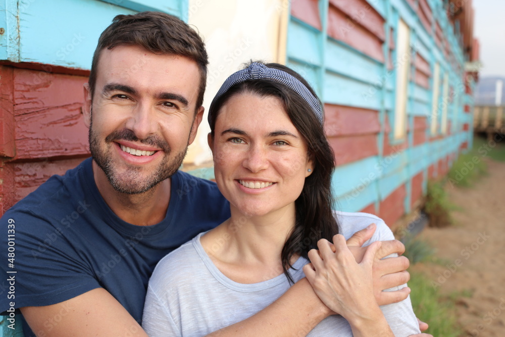 Cute couple enjoying a vacation Cute couple enjoying a vacation