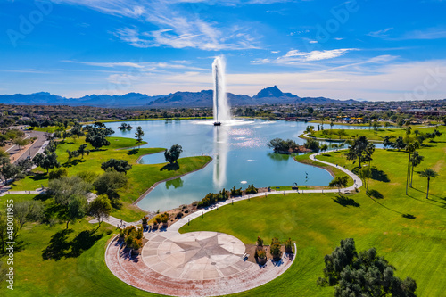 Fototapeta Naklejka Na Ścianę i Meble -  Fountain Park, Fountain Hills Arizona