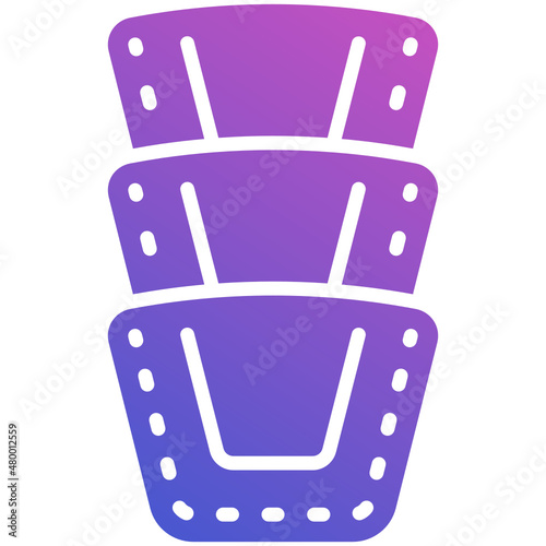 Paper Filter flat gradient icon