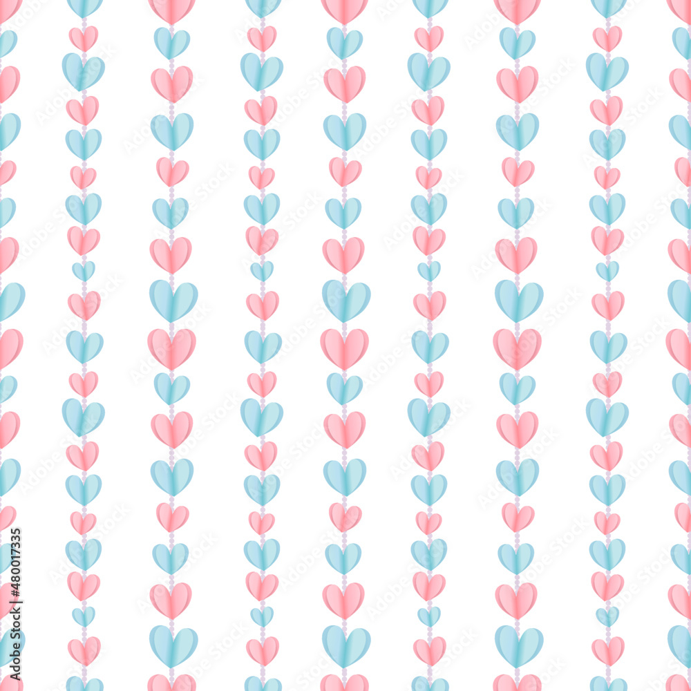 Vector seamless pattern with hearts. Pattern for fabric, wrapping paper, wallpaper, backdrop for wedding, invitation card. Valentine's day. Vector seamless pattern with hearts. Pattern for fabric, wrapping paper, wallpaper, backdrop for wedding, invitation card. Valentine's day.