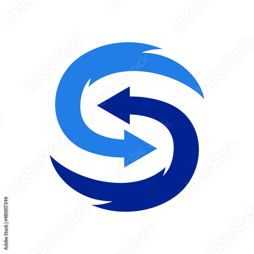 S arrow can be used for logo, icon, and others