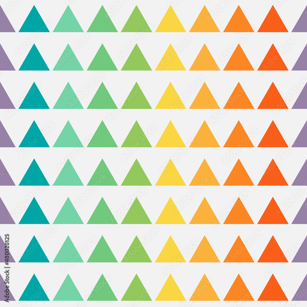 Colorful triangles geometric seamless pattern. Colorful triangles geometric seamless pattern.