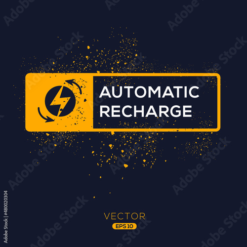 Creative (Automatic recharge) Icon ,Vector sign.