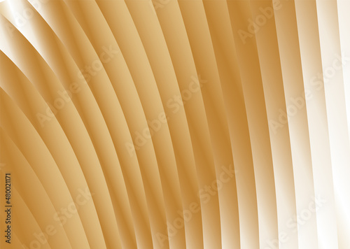 Yellow folds, stripes of paper or fabric with a metallic gold sheen. Background design, wallpaper, flyer.