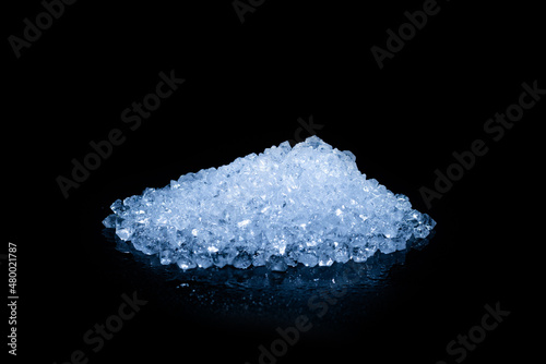 Ice crystal cubes, space for text or design.