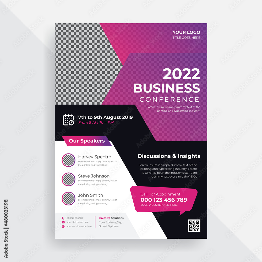 Elegant Business Flyer template layout design, Annual Flyer Vector Elegant Business Flyer template layout design, Annual Flyer Vector