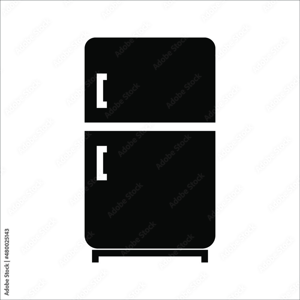 Fridge freezer fridge condenser black line icon on white background Fridge freezer fridge condenser black line icon on white background