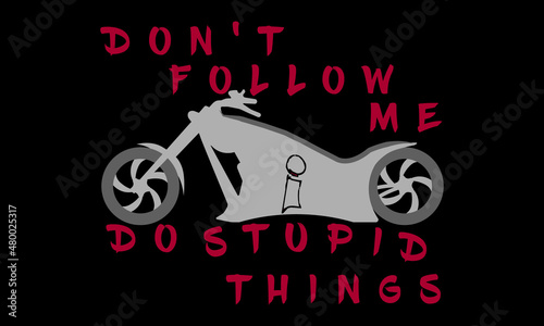 Motor bike t shirt design